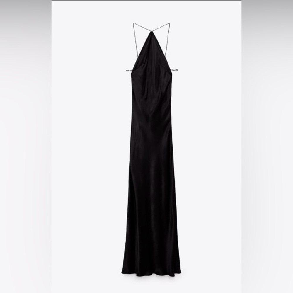BRAND NEW ZARA Pearl halter dress - size XS